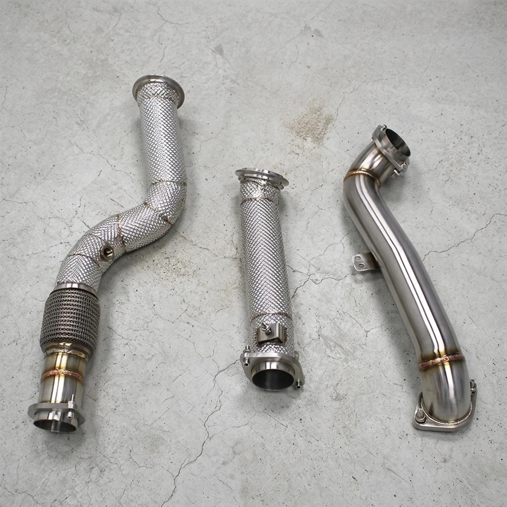 1 Exhaust Downpipe For Bmw M3/m4 G80/g82 3.0t 2019-2023 Racing Exhaust System Stainless Steel