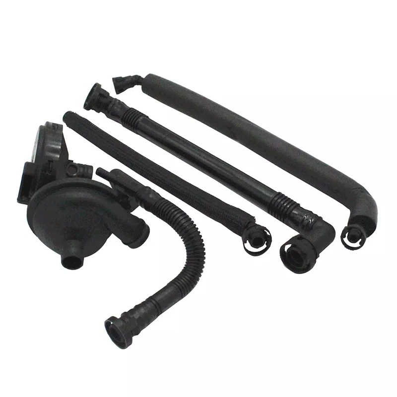 11617501566 Pcv Crankcase Vent And Valve Breather Hose Kit For Bmw 3 & 5 Series 5 Pcs Kit