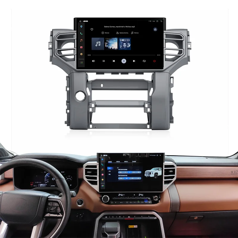 14.6 Inch Android Car Touch Screen Radio With Amplifier & Mirror Link Carplay Gps Wifi Usb