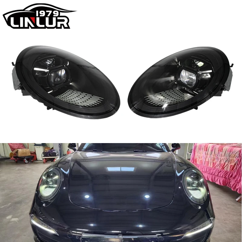 [1979ll] 2012 2014 2017 911 991 Headlights Upgrade To 992 2023 Matrix Led Headlight For Porsche 911