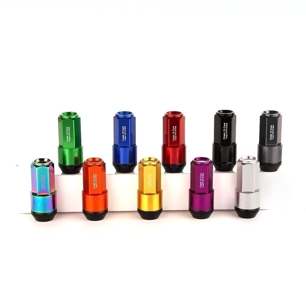 19hex Rays Two-in-one Side Wheel Nut Lug Nut Length 58mm M12x1.5 M12x1.25 M14*1.5 With Alloy Aluminum+iron