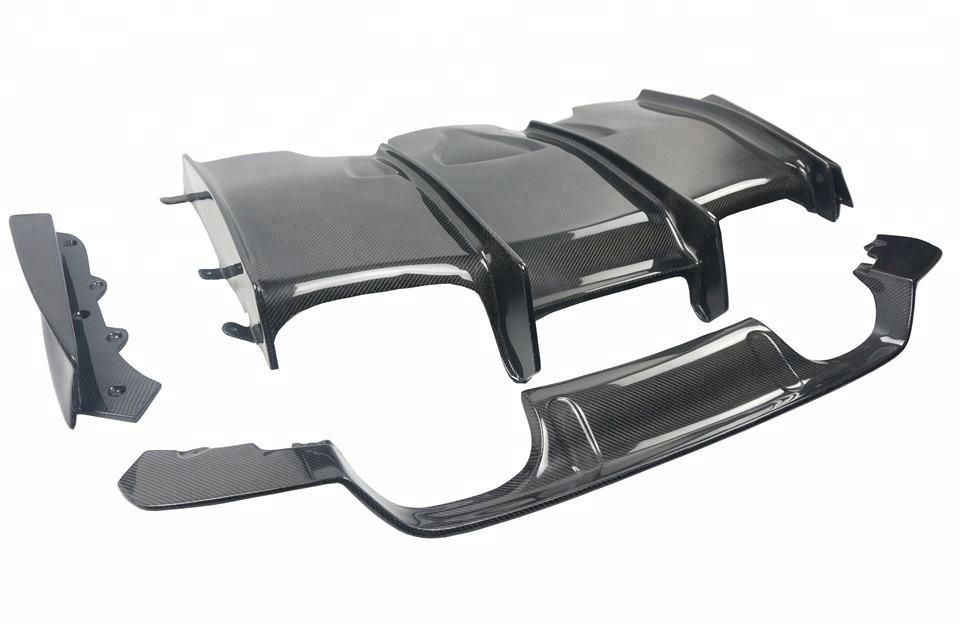 2014-2019 F80/F82/F83 BMW M3/M4 Carbon Fiber Rear Diffuser - PSM Style, 4-Piece | Rear Valance & Diffuser β photo 3