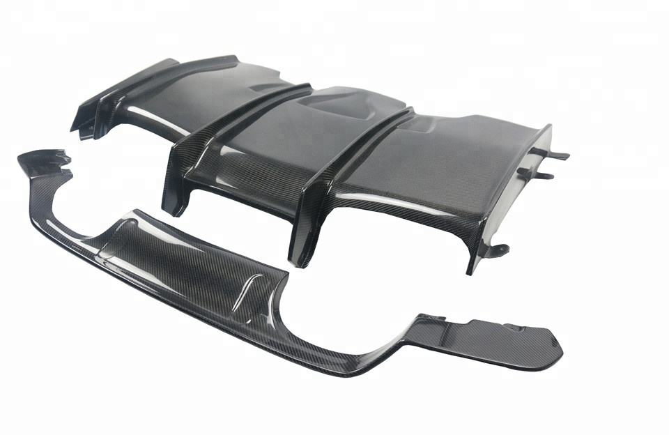 2014-2019 F80/F82/F83 BMW M3/M4 Carbon Fiber Rear Diffuser - PSM Style, 4-Piece | Rear Valance & Diffuser β photo 4