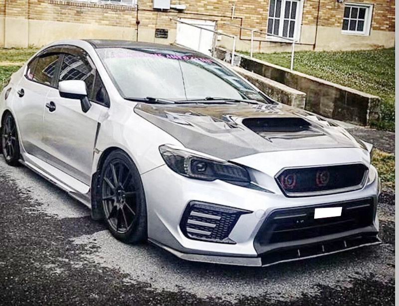 2015-2020 Subaru WRX Carbon Fiber Front Lip Splitter - MP Style, 3-Piece | Front Lip & Chin Spoiler β photo 4