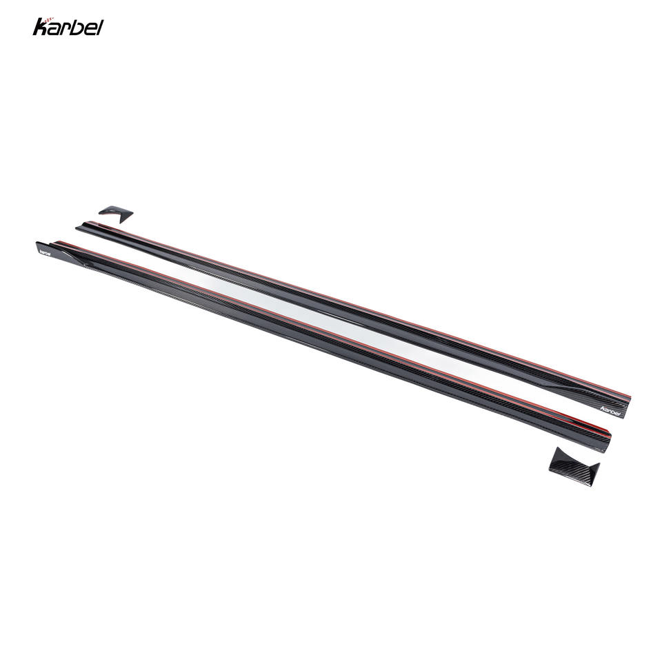2016-2021 F87 BMW M2 Dry Carbon Fiber Side Skirts - KB Style, Pre-preg | Rockers & Side Splitters — photo 2