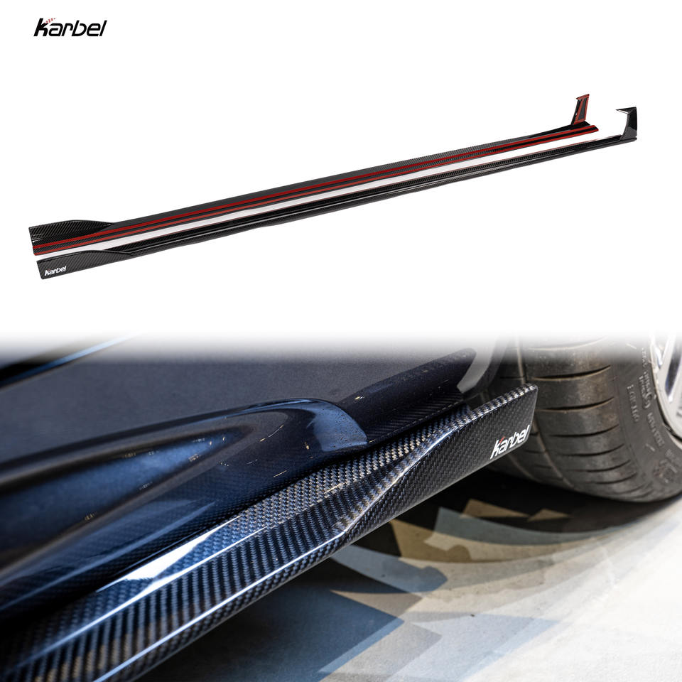 2016-2021 F87 BMW M2 Dry Carbon Fiber Side Skirts - KB Style, Pre-preg | Rockers & Side Splitters