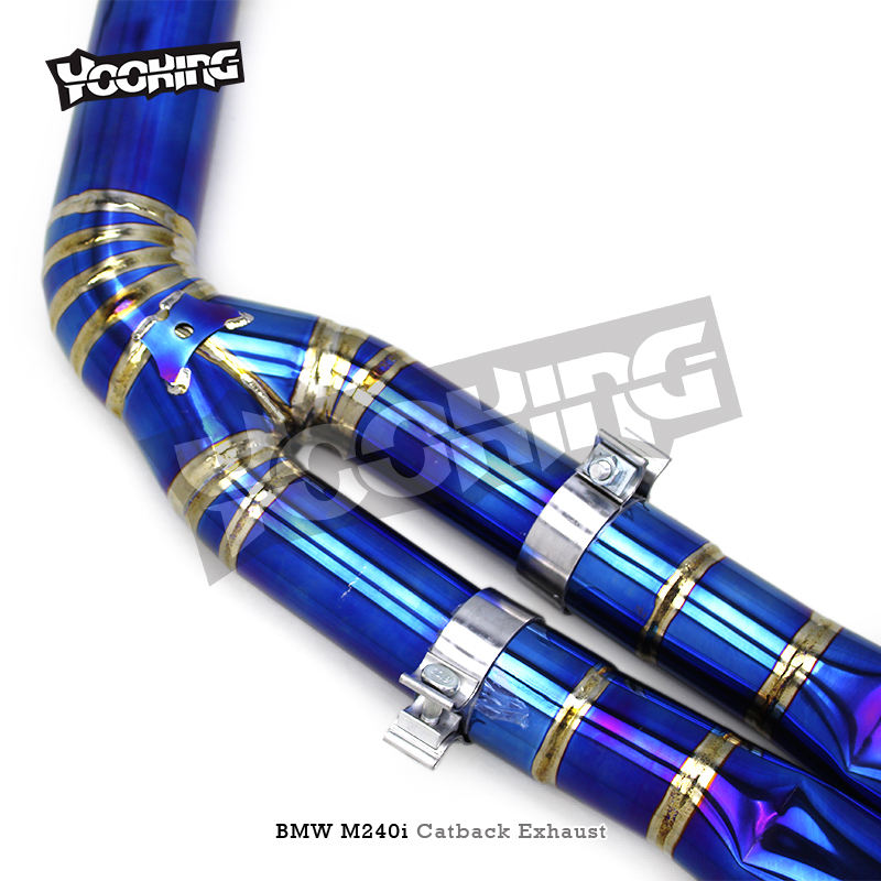 2017-2023 F22/G42 BMW M240/M240i 3.0T Titanium Cat-Back Exhaust System | Ti Catback & Full-Send Exhaust — photo 3