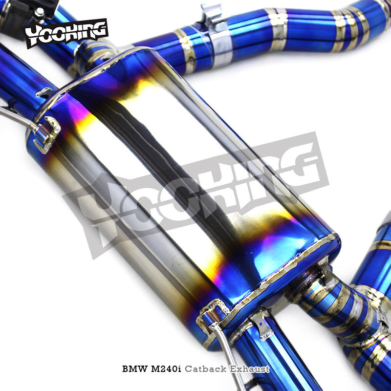 2017-2023 F22/G42 BMW M240/M240i 3.0T Titanium Cat-Back Exhaust System | Ti Catback & Full-Send Exhaust — photo 4