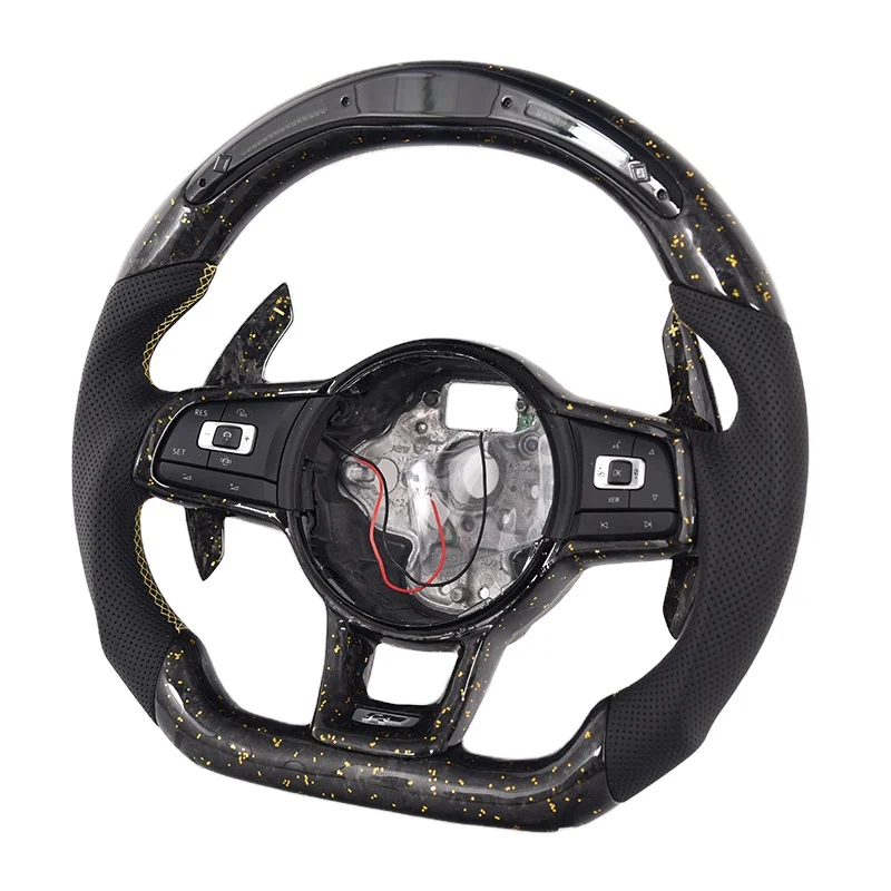 2021 Latest Carbon Fiber Steering Wheel For Vw Golf 6 7 Mk