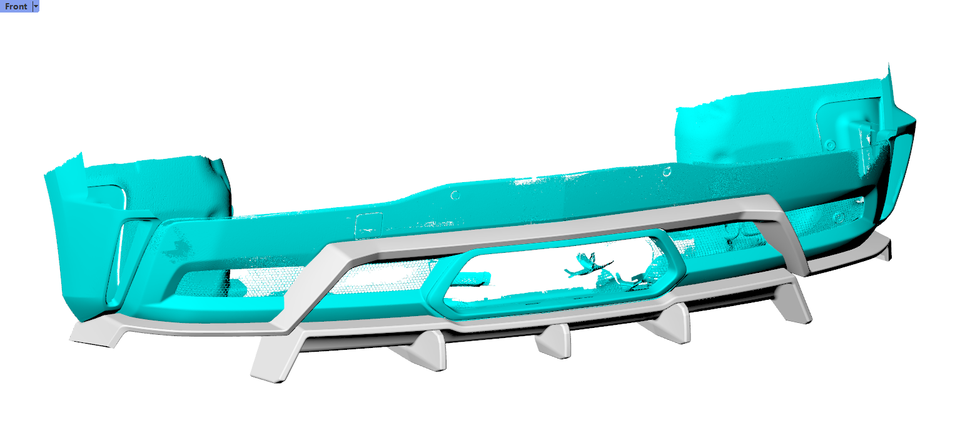 2023-2024 C8 Chevrolet Corvette Z06 Carbon Fiber Rear Bumper Diffuser - 2-Piece Set | Rear Valance & Diffuser — photo 3