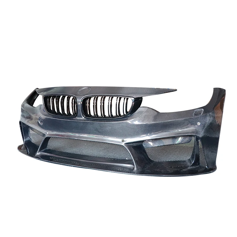 3d Style Carbon Fiber Fibre Body Kit Front Bumper For Bmwf80 M3 F82 F83 M4 2014-2018