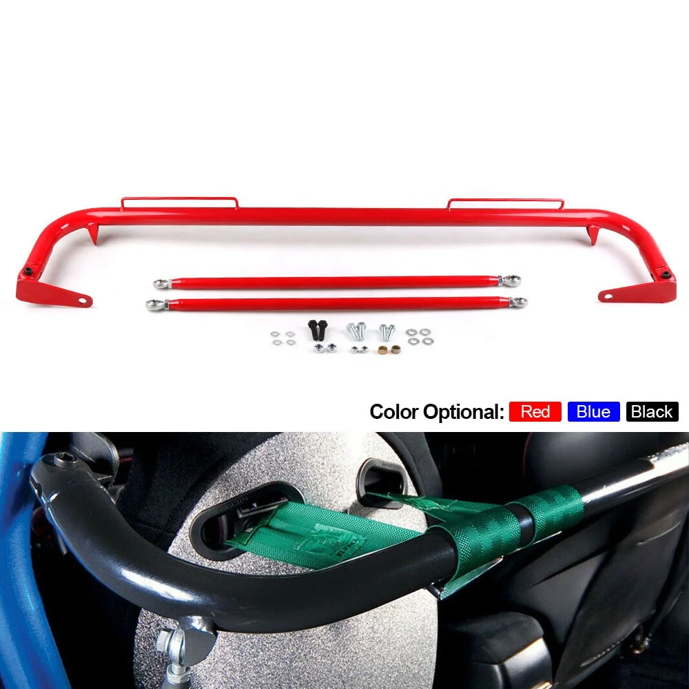 49\" Stainless Steel Racing Safety Seat Belt Chassis Roll Harness Bar Rod For Cars