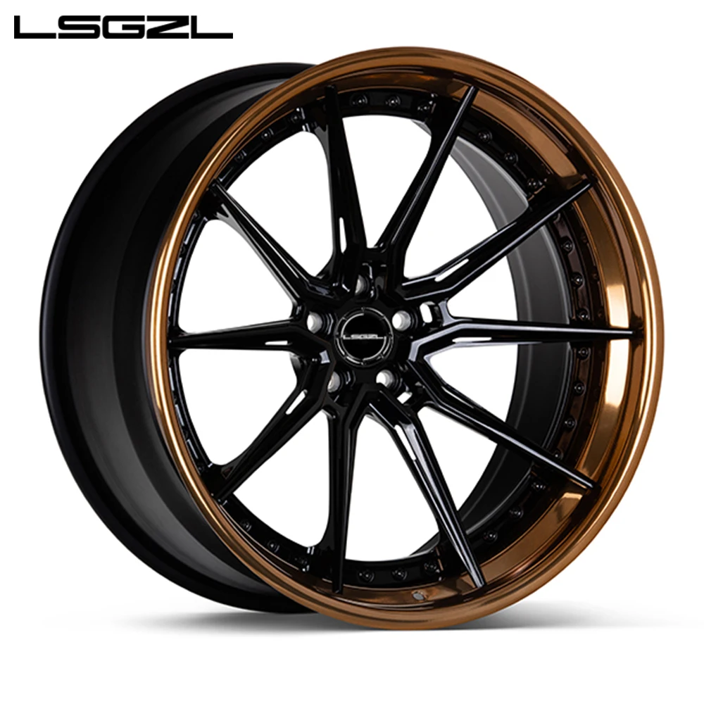 5x114.3 5x130 5x120 Aluminum Alloy Rims 2-piece Forged Wheels 20 22 24 19 18 21 Inch Wheel