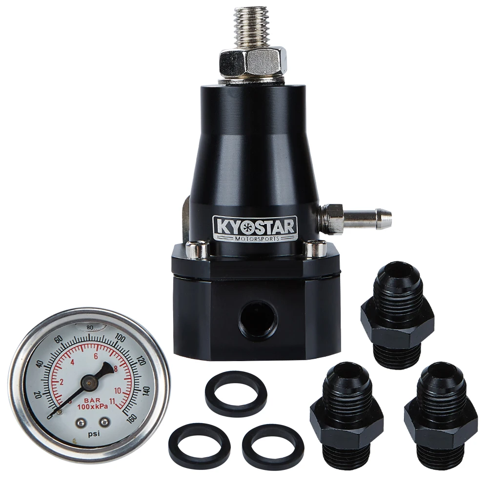 6an High Pressure Fuel Inject Pressure Regulator With Gauge
