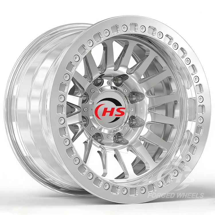 8*165 4x4 Custom Machined Face Beadlock Pickup Forged Wheels Rims For Dodge Ram 2500 Ford F-250