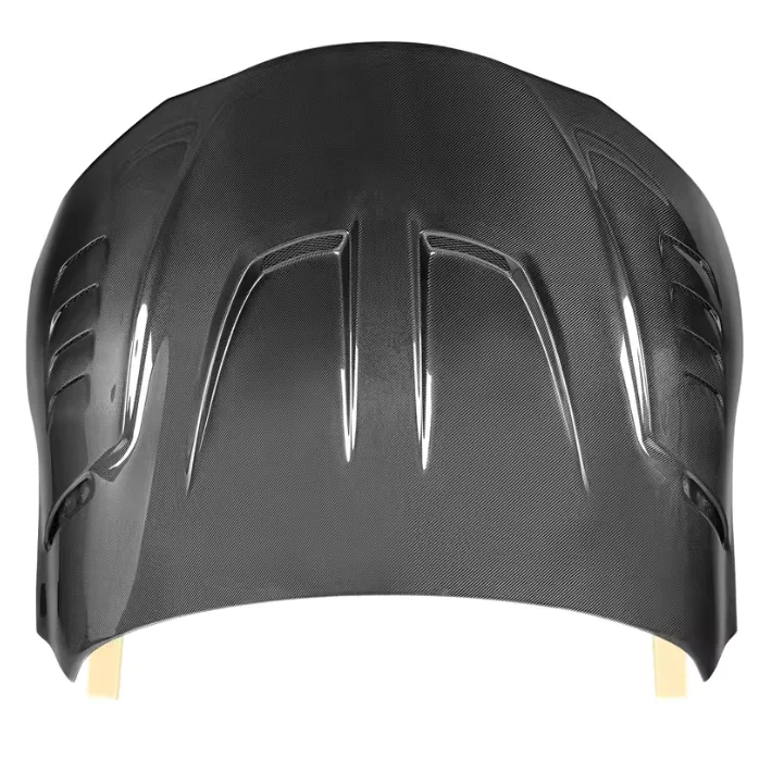 A90 Single Side Carbon Fiber Front Engine Hood Bonnet For Toyota Supra A90 2019+ Front Hood Cover