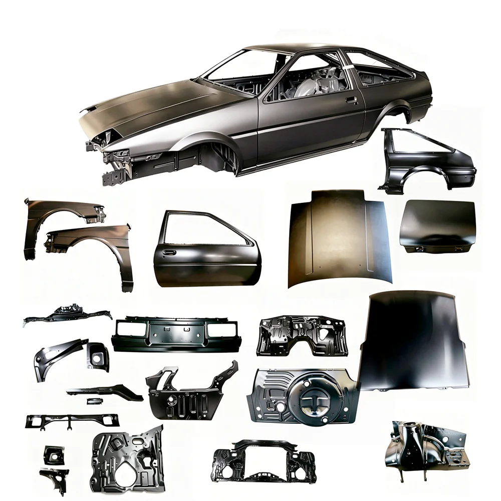 Ae86 Car Hood Bonnet Fender Door Tailgate Roof Floor Body Shell Parts For Toyota Corolla Coupe Gt Ae86 Car Body Shell Panels