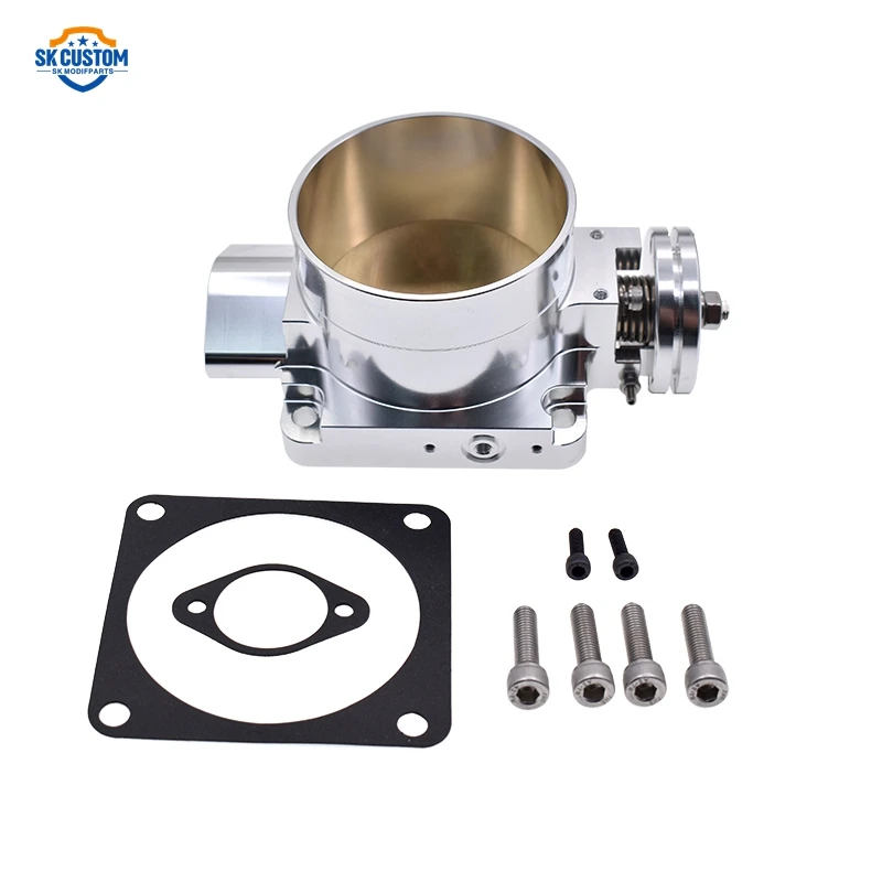 Aluminum 90mm Throttle Body For Honda Civic 2002-2005 K Series K20 K20a K24 Engine