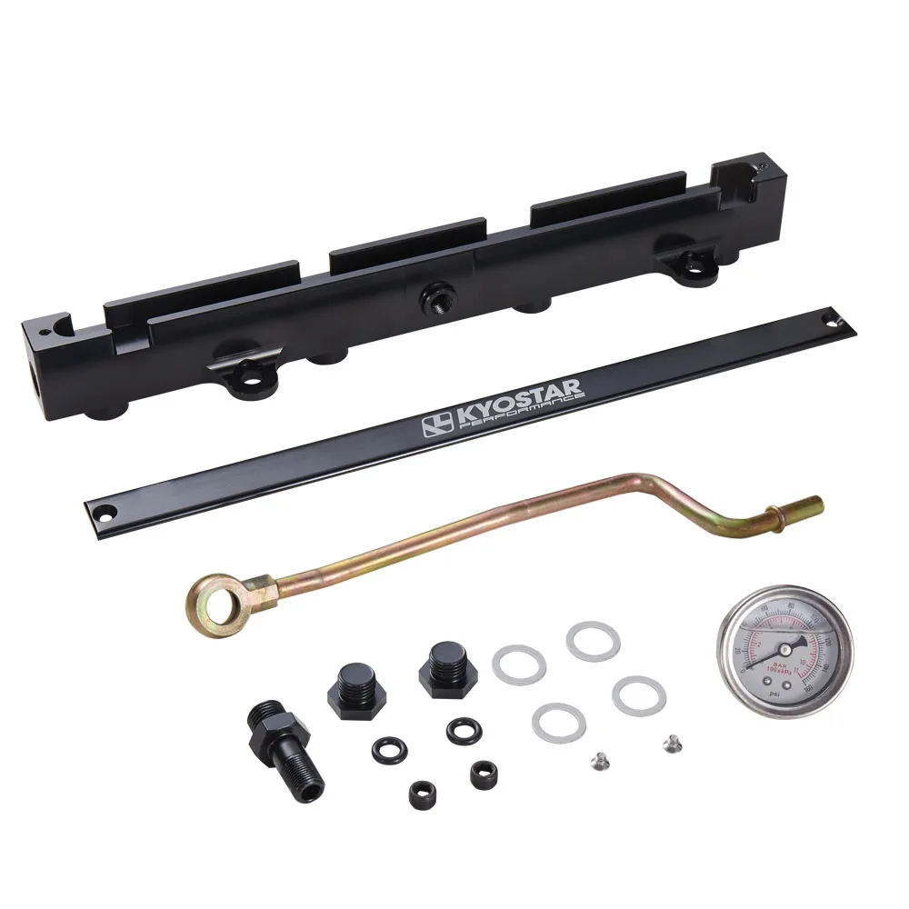 Aluminum Fuel Injector Rail Kit For 2002-2006 Honda Civic K20 A2 Z1 A3 Type-s 2.0l Compatible With Acura K-series Engine