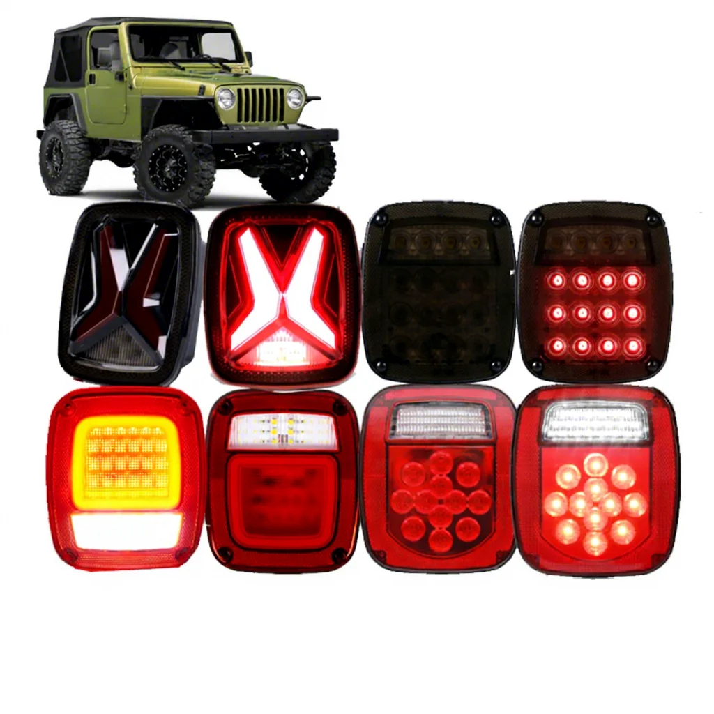 Auto Light Rear Brake Stop Reverse Lamp Accessories Tail Light For Wrangler Yj Cj Tj