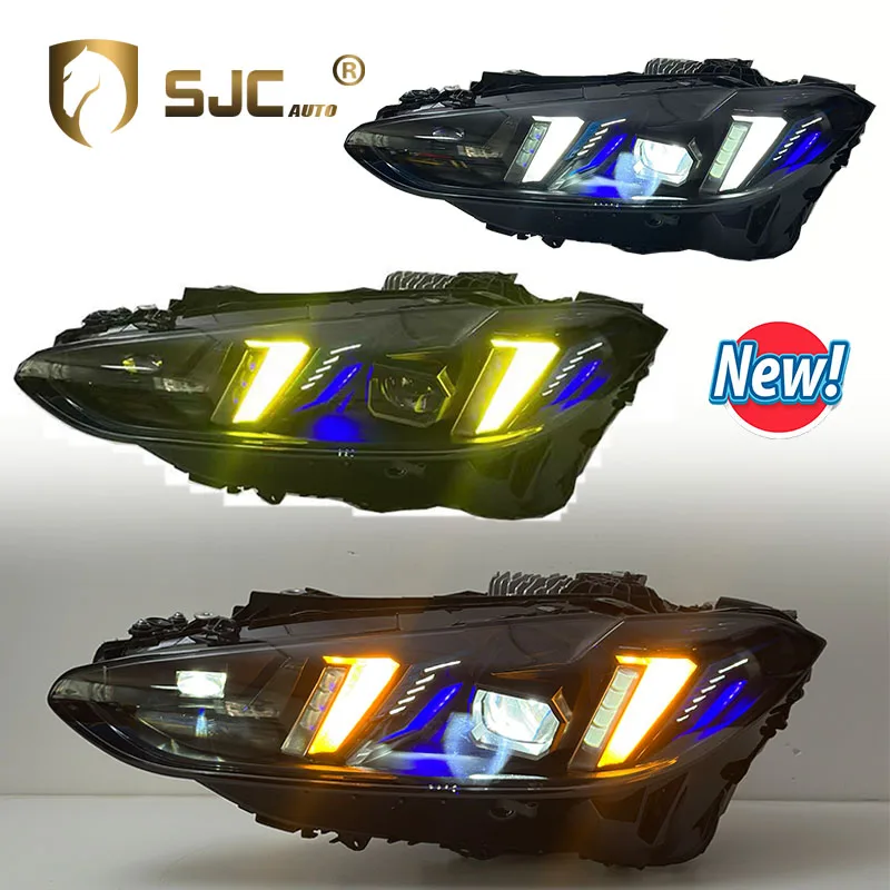Auto V3 Exclusive Smoked/shadow Snake Eye Style Headlights For Bmw 4 Series G22 G26 G80 G82 21-25