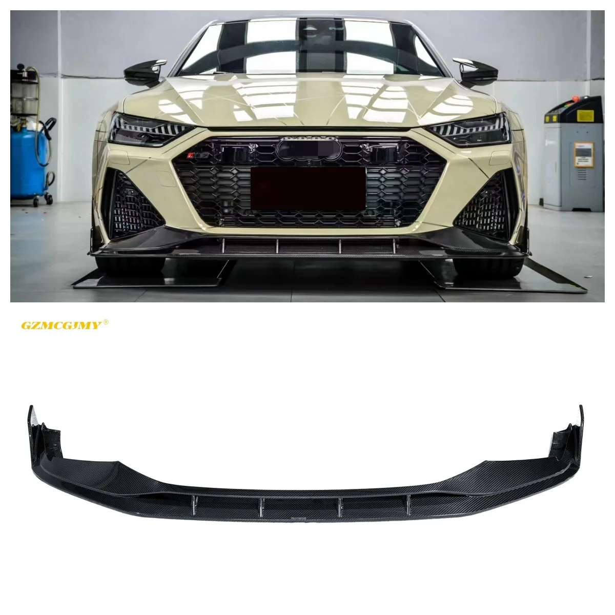 Bestselling 19-23 Year Car Front Bumper Separator Suitable For Audi Rs6/rs7 Dry Carbon Fiber Front Lip