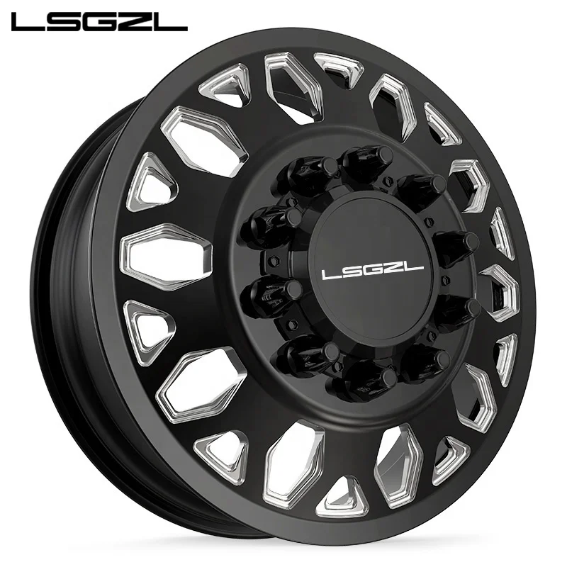 Black Custom Luxury Dually For Ram Ford 8/10 Holes 8x170 8x180 8x200 8x165.1 10x225 22 24 26 28 30