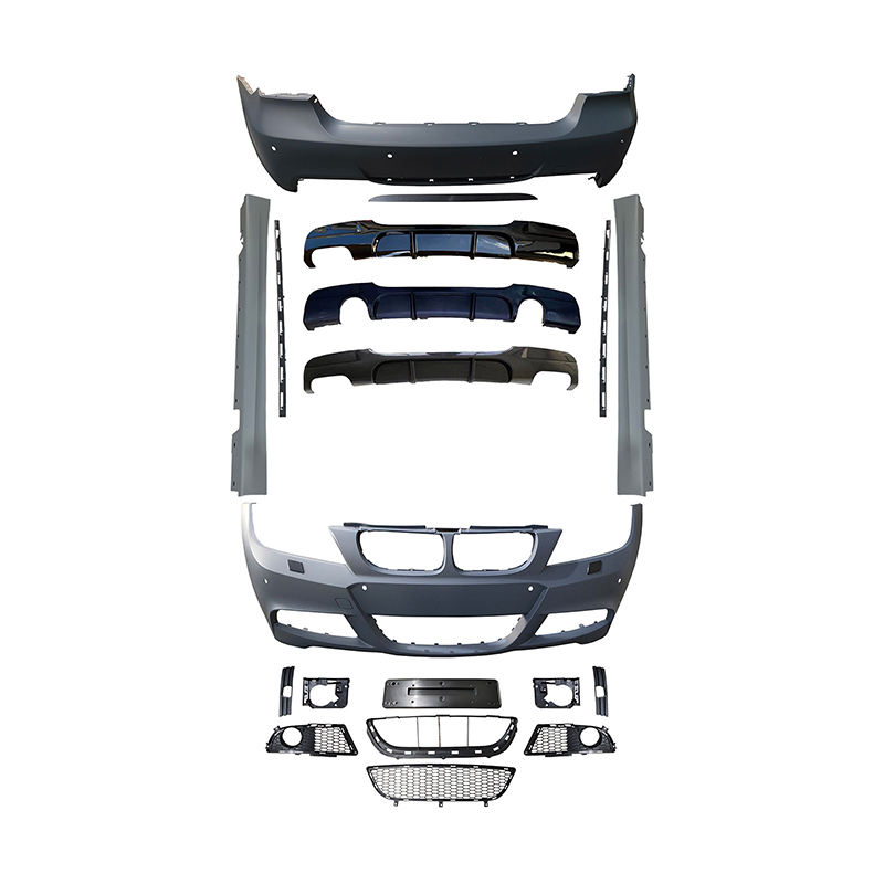 BMW 3 Series E90 2005-2011 M-Tech / M Sport Body Kit - PP Plastic (Front Bumper, Rear Bumper, Side Skirts, Grilles) | M-Tech Kit & M Sport Conversion