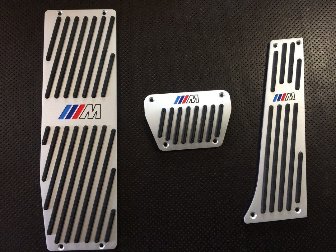 BMW G-Chassis (2/3/4/5/7, X3-X7, iX, Z4) Steel Sport Pedal Set - Accelerator, Brake & Footrest, Anti-Slip | Pedal Covers & Sport Pedals