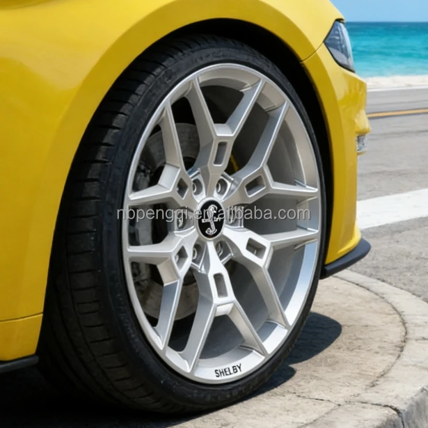 [brushed Silver] New Forged 6 Hole Multi-spoke Y-cut Style Alloy Passenger Car Monoblock Wheel For Shelby Supersnake