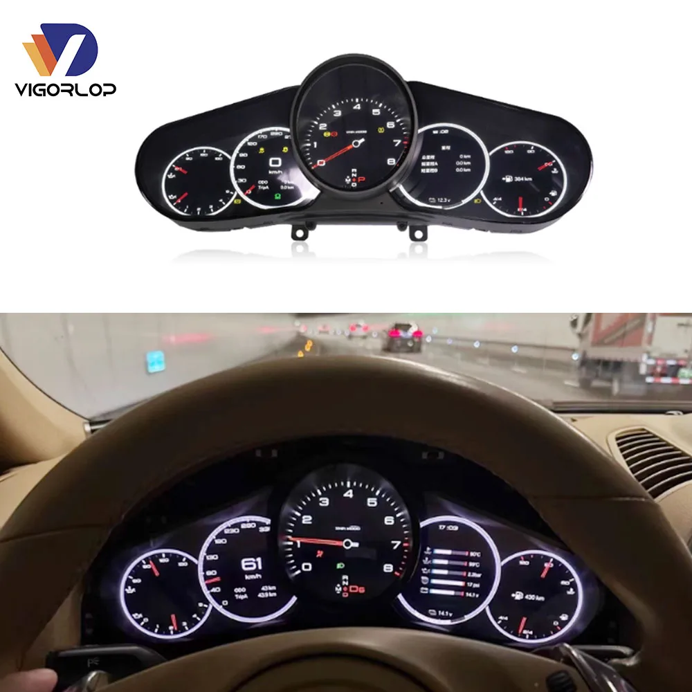 Car Auto Meter 2014 Lcd Dashboard Digital Instrument Cluster For Porsche Cayenne 958.1 958.2 2010-2017