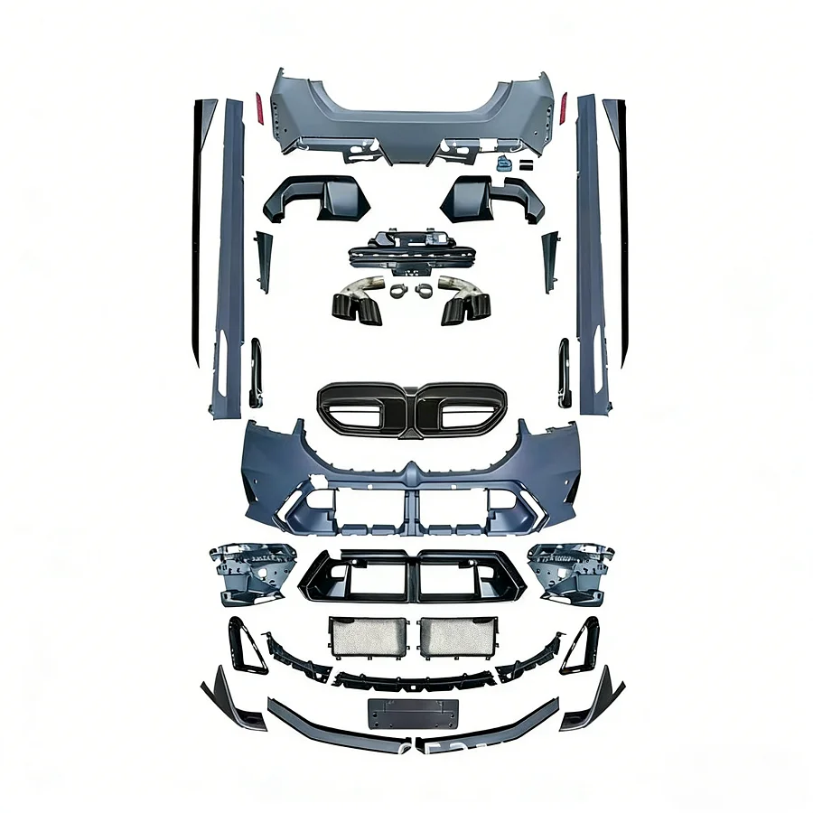 Car G60 G68 Front Rear Bumpers Assembly Kit Facelift M5 Style Full Body Kits With Diffuser For Bmw 5 Series G60 G68 2023-2026