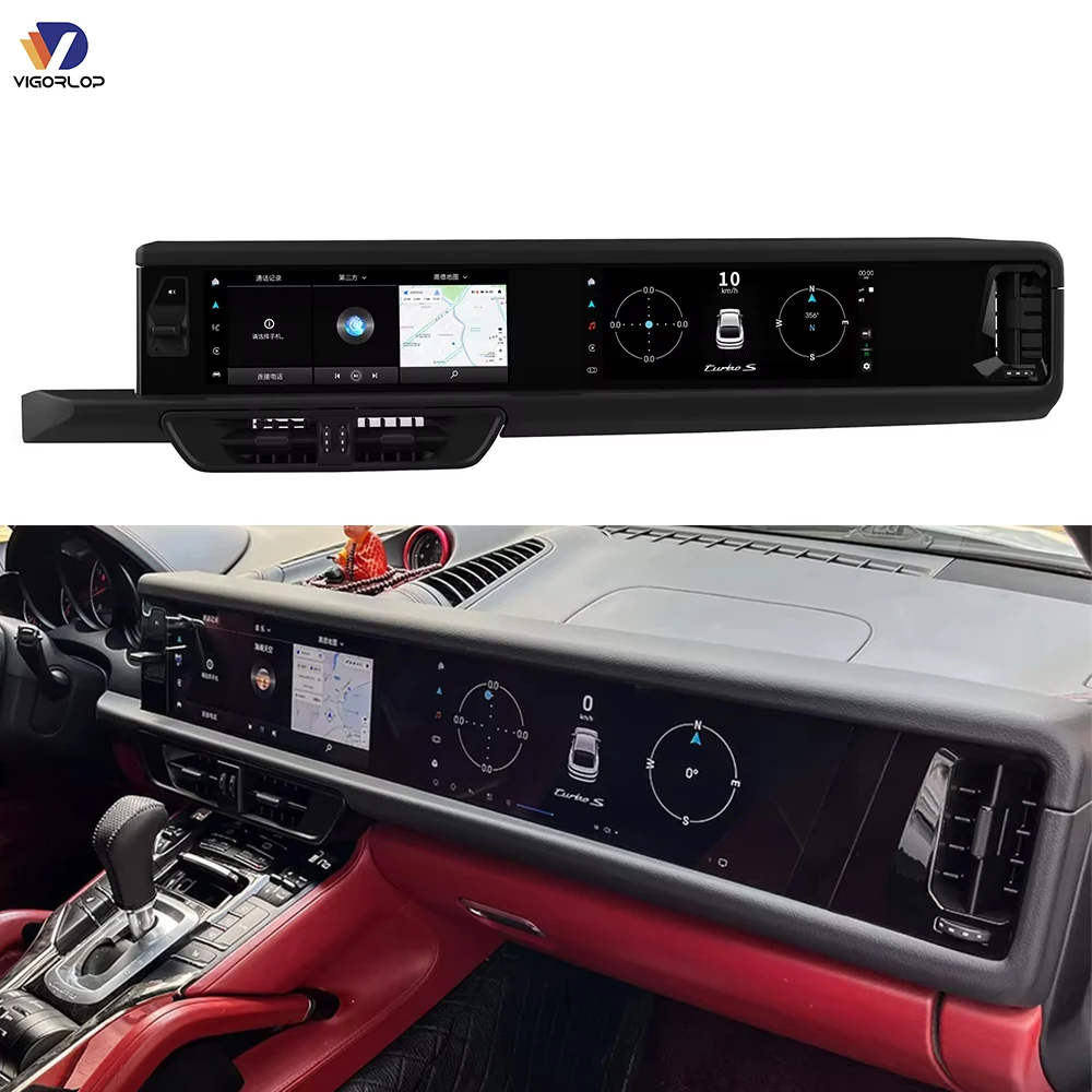 Car Monitor Auto Parts Left Rudder Central Control Screen Autoradio Android Auto Carplay Screen For Porsche Cayenne 2011-2017