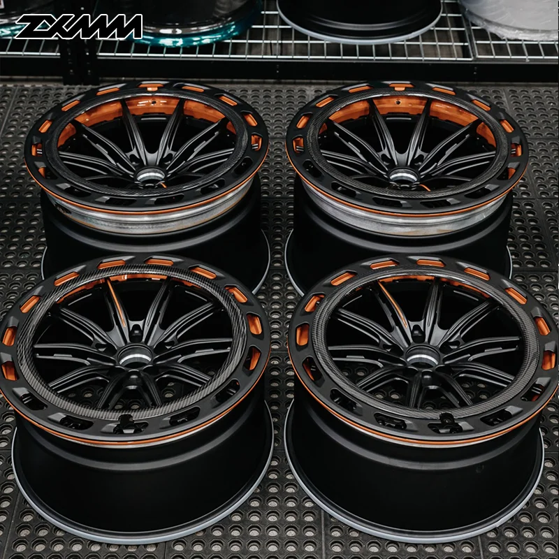 Carbon Fiber Customized 18 19 20 21 22 2-3 Pieces Forged Wheels 5x114.3 5x120 5x130 5x127 18 20 22 Inch Wheels For Rr Audi Bmw