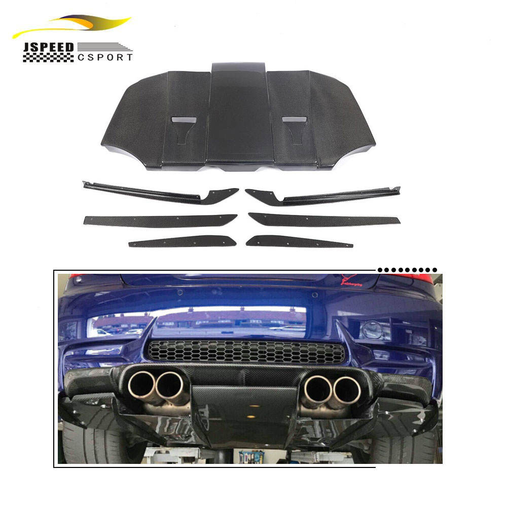 Carbon Fiber E93 M3 Rear Bumper Diffuser Bottom Plate for BMW E93 E92 M3 2008 - 2013 (Jcsportline JC-HD323)