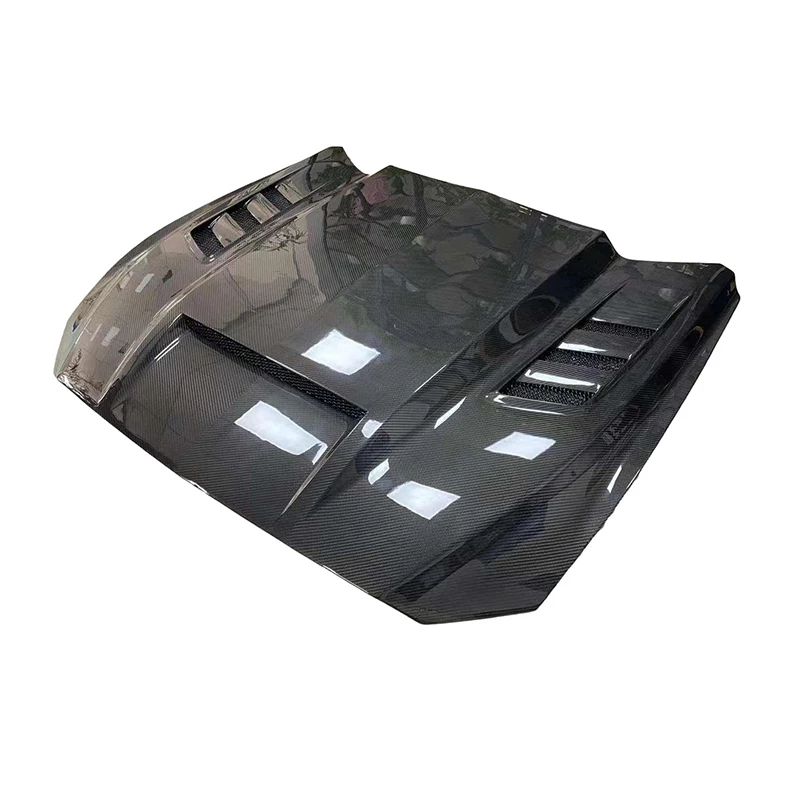 Carbon Fiber Fibre Front Bonnet Engine Hood Vent For Ford Mustang 2015-2017