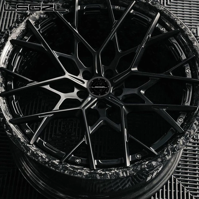 Carbon Fiber Forged Alloy Wheels15-24 26 Inch Wheel Forged Aluminium 5x114.3 5x130 6x139.7 Wheels