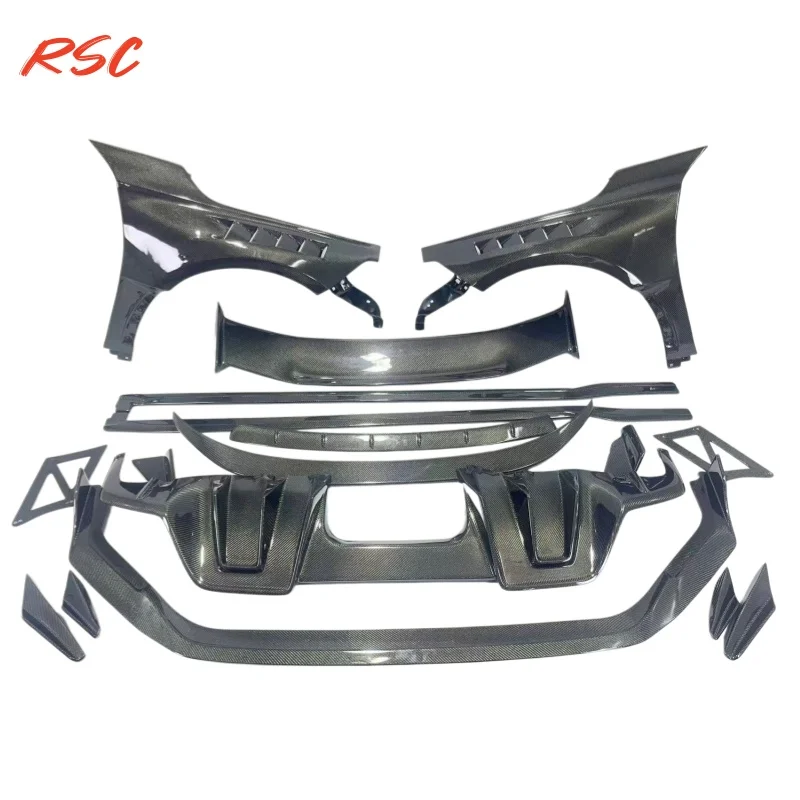 Carbon Fiber Front Lip,Side Skirts,Rear Diffuser,For Civic Type R Fl5