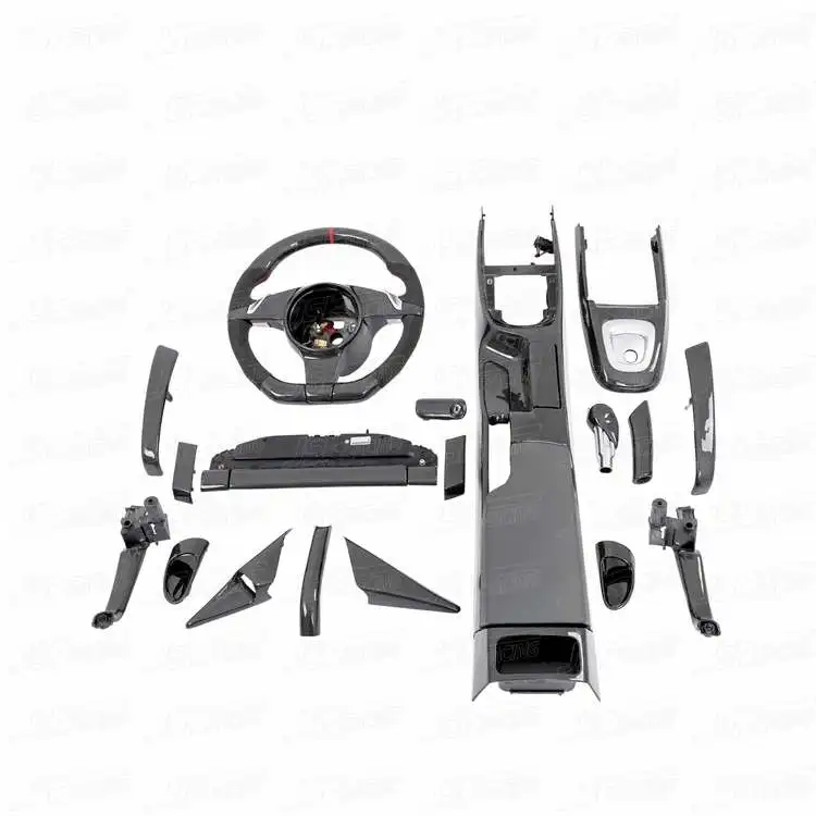 Carbon Fiber Interiors (18 Pcs) For 2005-2011 Porsche Carrera 911 997 (wrapped Carbon)