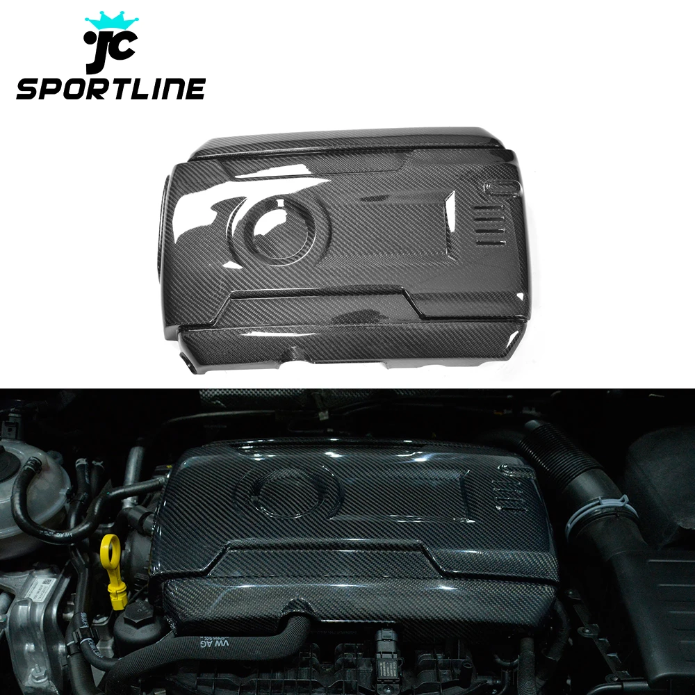 Carbon Fiber Replacement Mk7 R Car Engine Cover For Vw Golf Gti 14-18