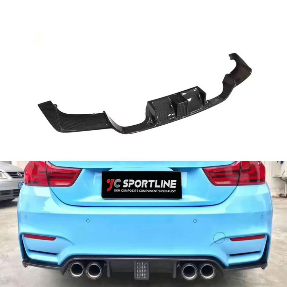 Carbon Rear Lip Diffuser for BMW F82 M4 GTS / F80 M3 2015-2019 with Brake Light | Rear Diffuser