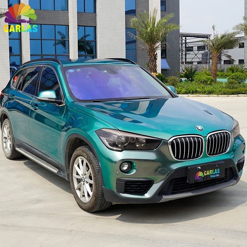 Carlas 1.52*18m Waterproof Anti-scratch Air Glossy Chameleon Car Stickers Car Wrap Vinyl Film