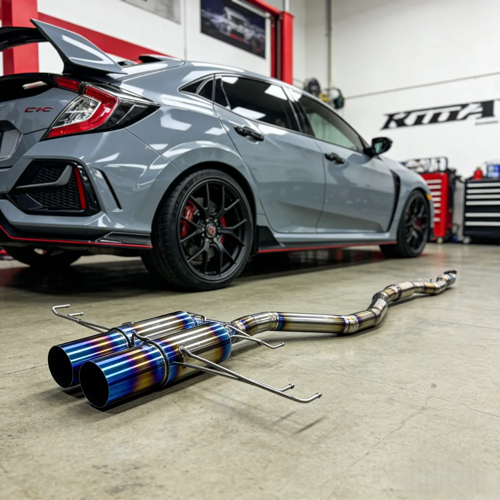Catback Exhaust System For Honda Civic Type R 2.0t Fk8 2017-2021 Titanium Alloy Muffler Car Exhaust Pipes Sound Upgrade