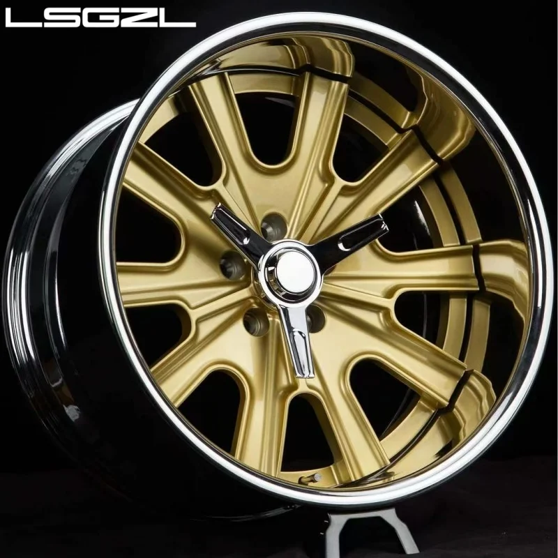 Custom 2-piece Deep Dish Forged Alloy Rim 5x114.3 5x130 5x120 17-24 Inch Wheels For Cadillac Ram