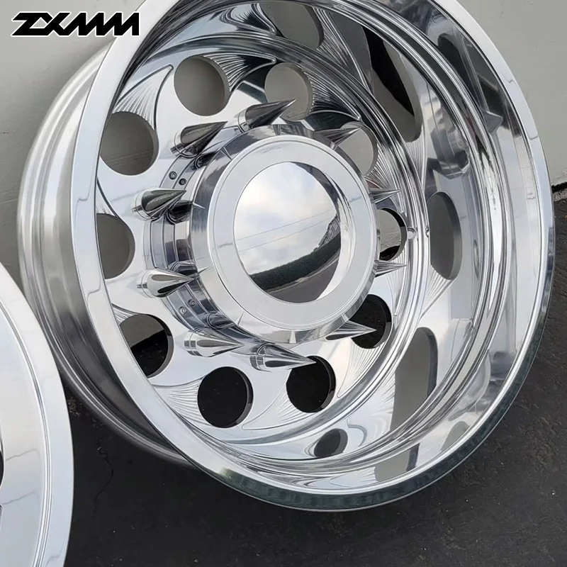 Custom 8x200 8x165.1 22 24 26 28 30 Inch Luxury Forged Deep Dish Polish Chrome Dually Wheel For Ford F350 F450 Dordge