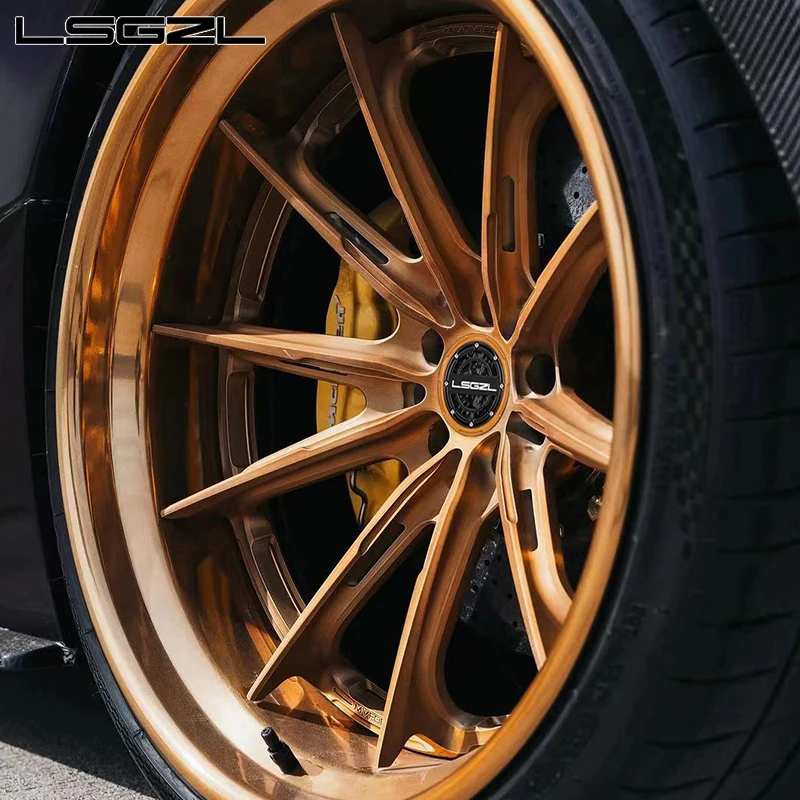 Custom Carbon Fiber Forged Rims Deep Dish Chrome 5x114.3 5x130 5x120 5x112 18 20 21 22 24 Inch