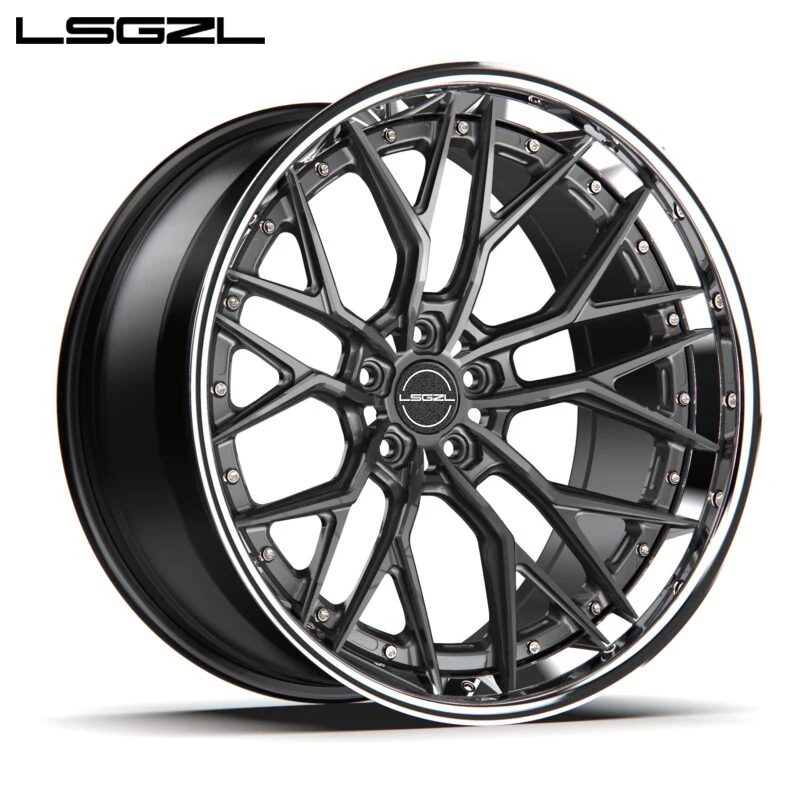 Custom Deep Lip Two-piece Forged Aluminum Alloy Wheels Sizes 18 19 20 22 23inch Suitable For Bmw