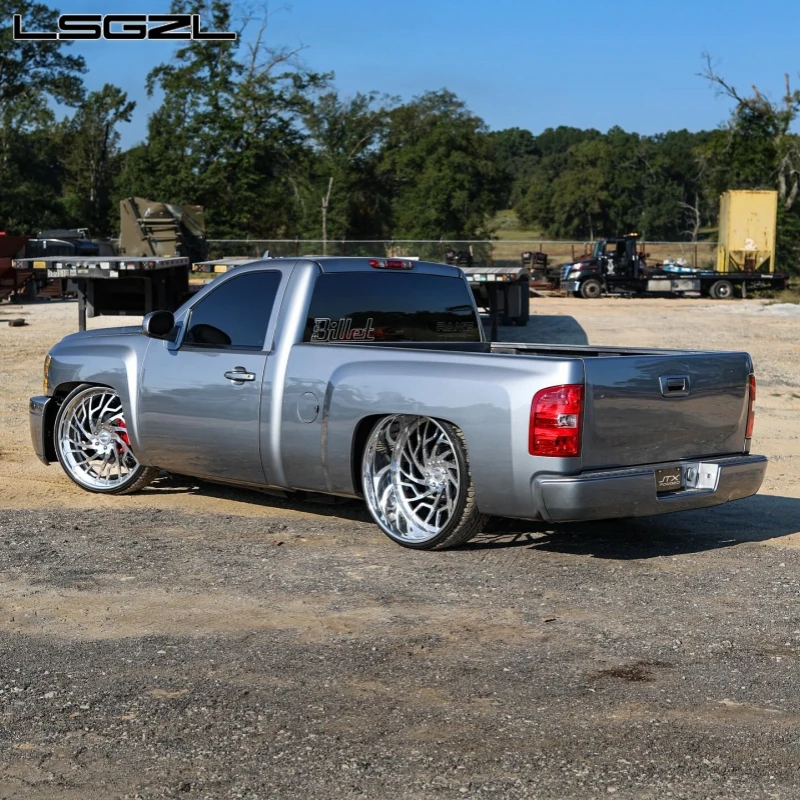 Custom Forged Track Wheel 24 26 28 Inch Polishing Wheel Deep Dish 8x170 8x180 Pick Up & Suv Wheels