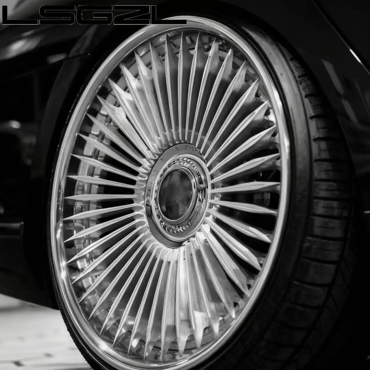 Custom New Polish Forged Aluminum Sport Deep Dish Wheels 5x114.3/112/120 Pcd Matte Black Concave