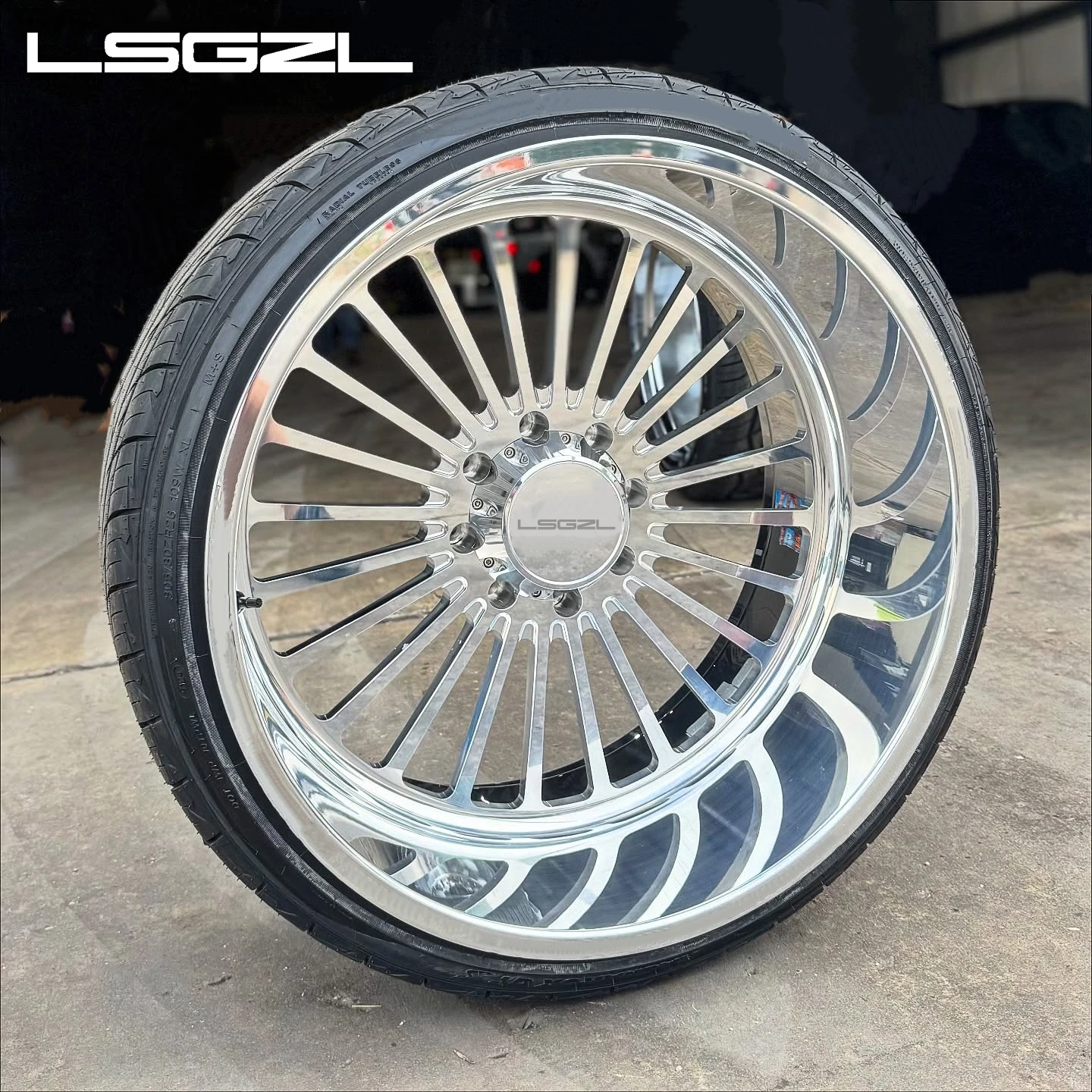 Custom Polished Forged Wheel 18 19 20 21 22 24 26 Inch Wheel Polished 5x114.3 5x112 5x130 6x139.7